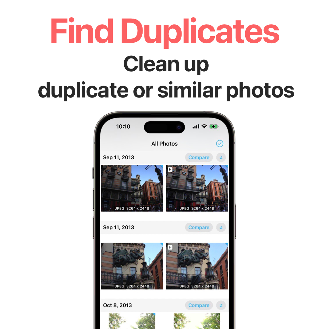 Find Duplicates - Clean up duplicate or similar photos